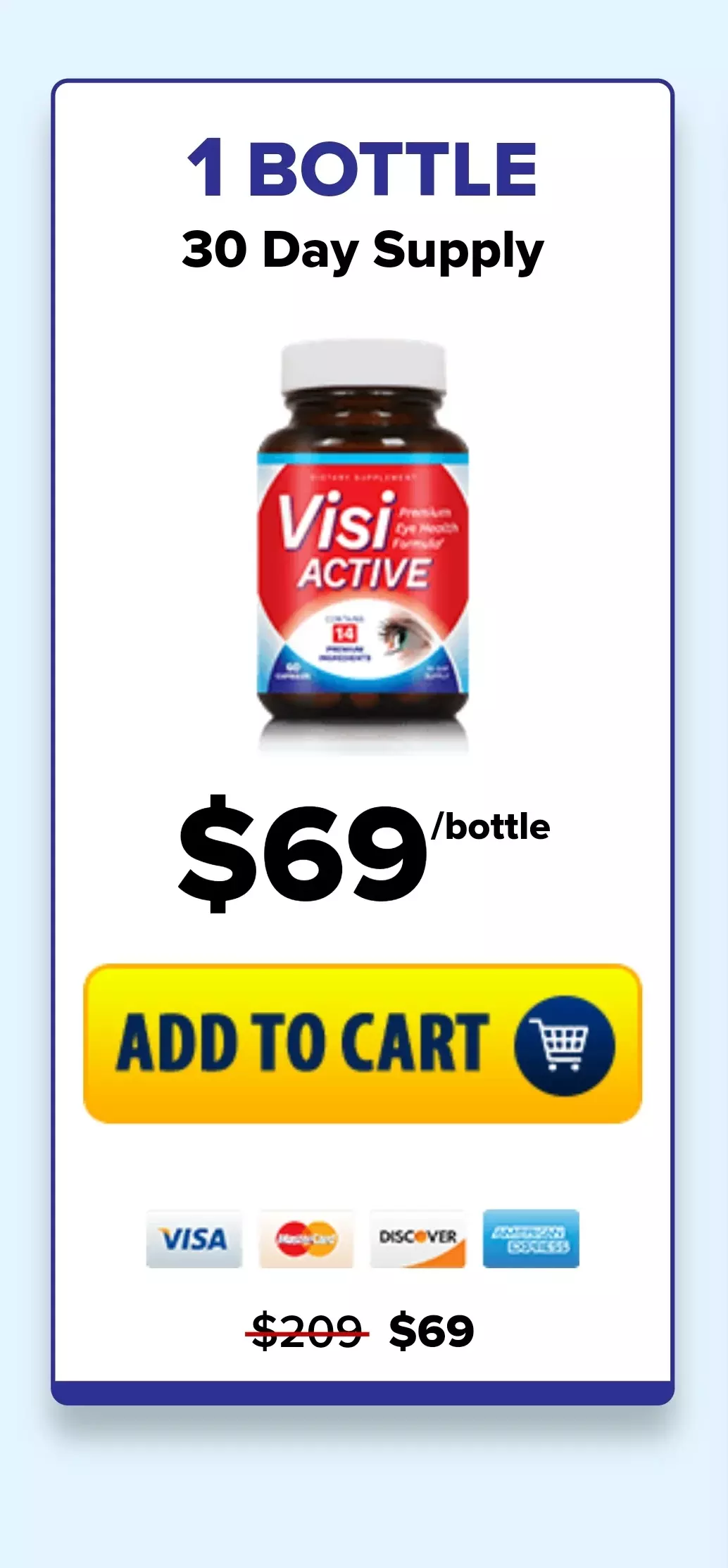 VisiActive 1 bottle pricing